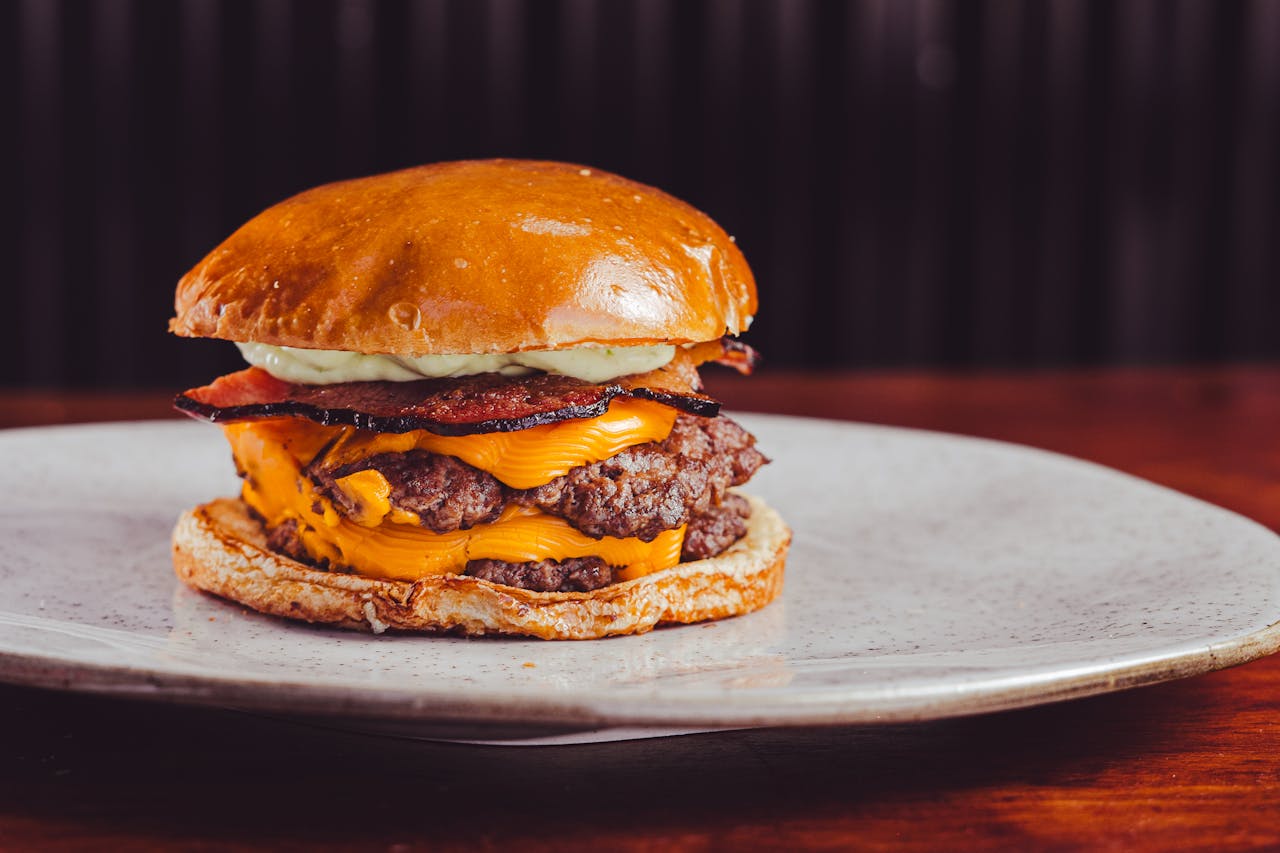 Best burgers in Nairobi - Kraft Boba Bacon Cheese Burger