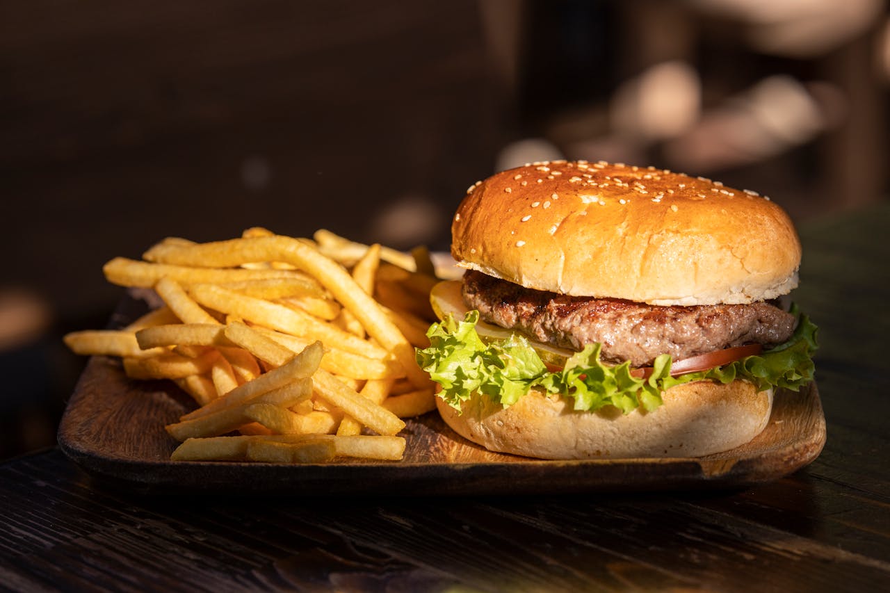 Best burgers in Nairobi - Kraft Boba Burger and Fries Meal