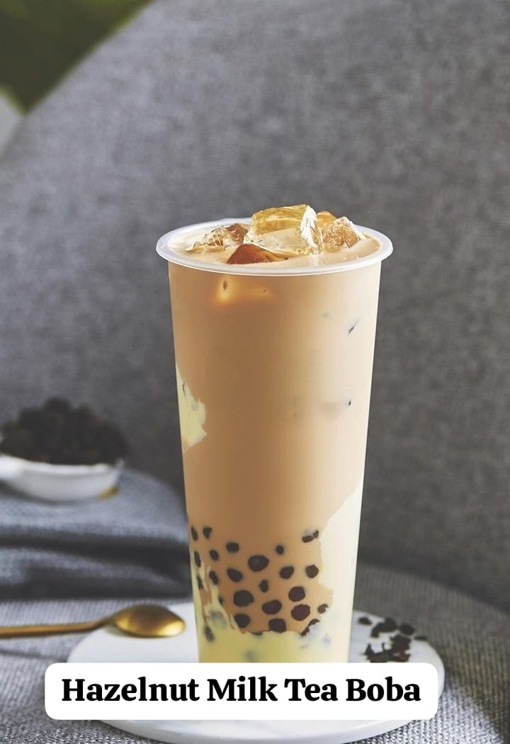 Hazelnut milk tea series 