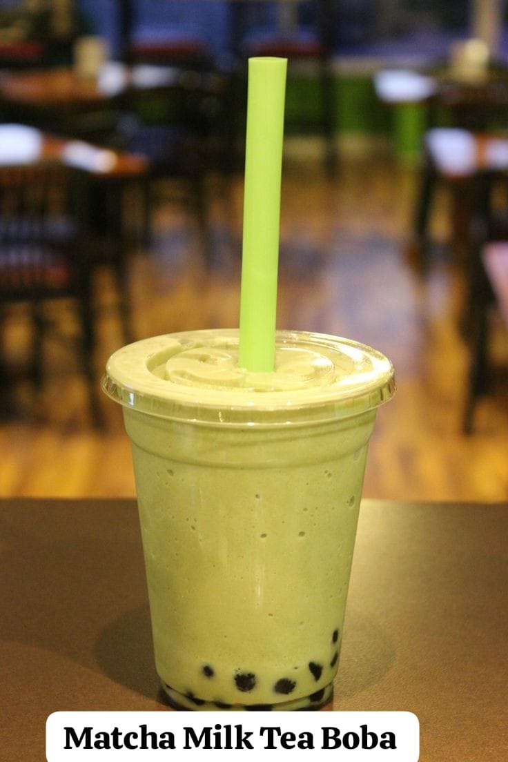 Matcha milk tea series 